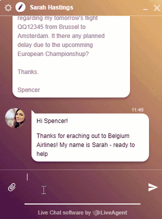 Livechatt-program från LiveAgent