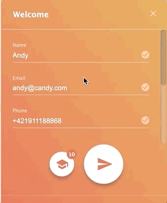 LiveAgent sidokontaktformulär