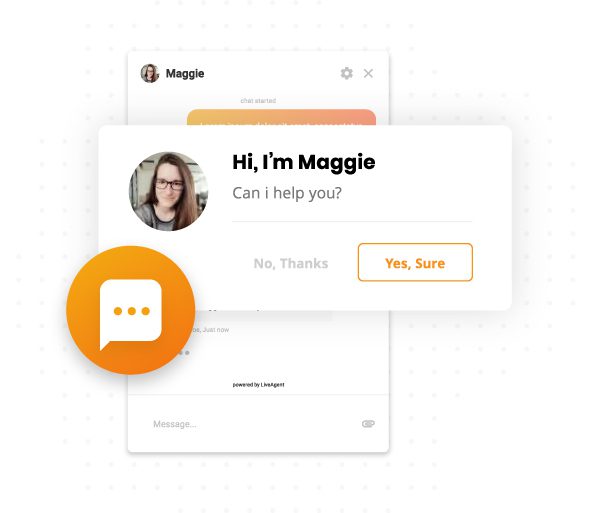 Proaktiv chattinbjudan av LiveAgent
