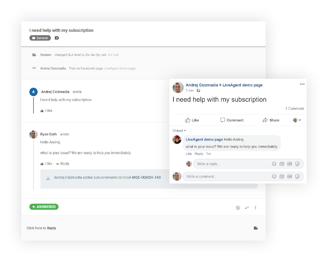 Kundservice i sociala medier på Facebook
