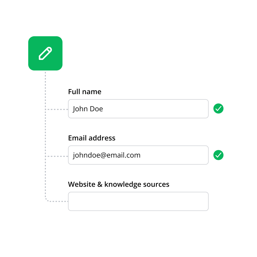 Skicka in din förfrågan via formuläret