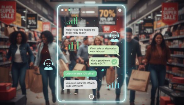 Hur livechatt ökar e-handelskonverteringar på Black Friday