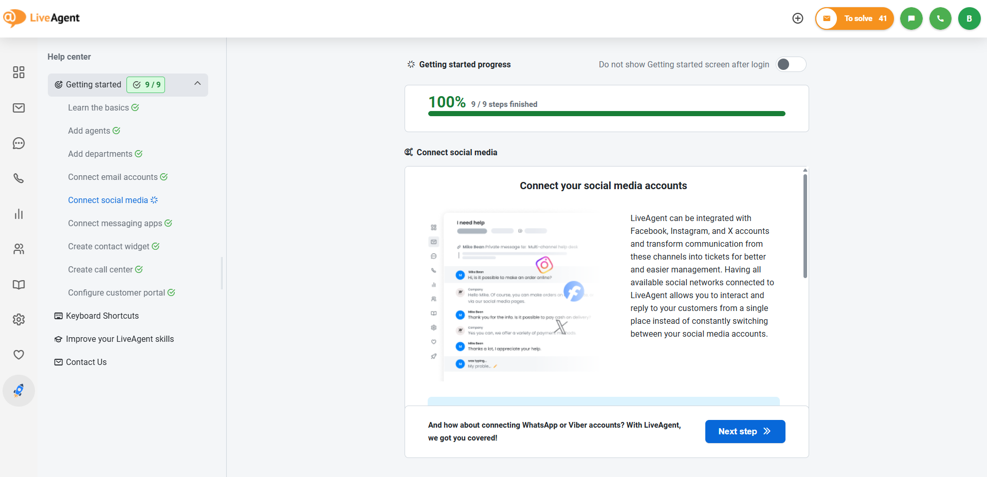 Exempel på välorganiserat hjälpcenter