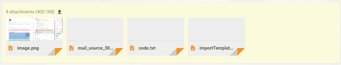 Nedladdning av bilagor i bulk