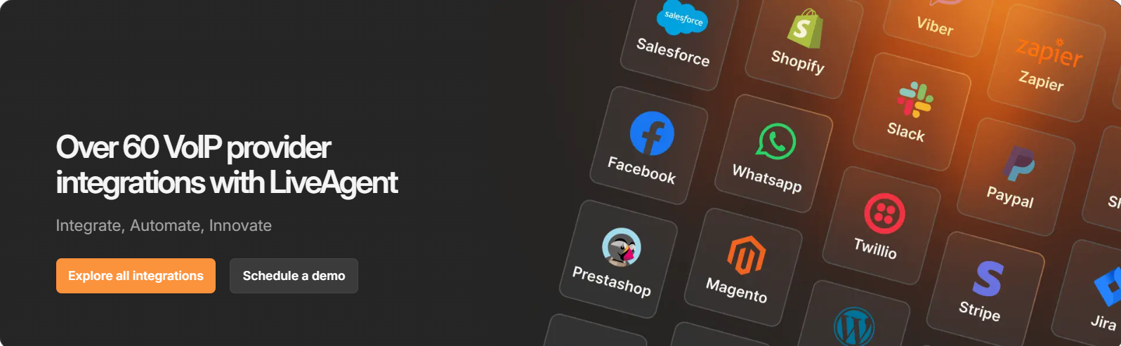 VoIP-telefonnummerkonfiguration i LiveAgent callcenter-inställningar
