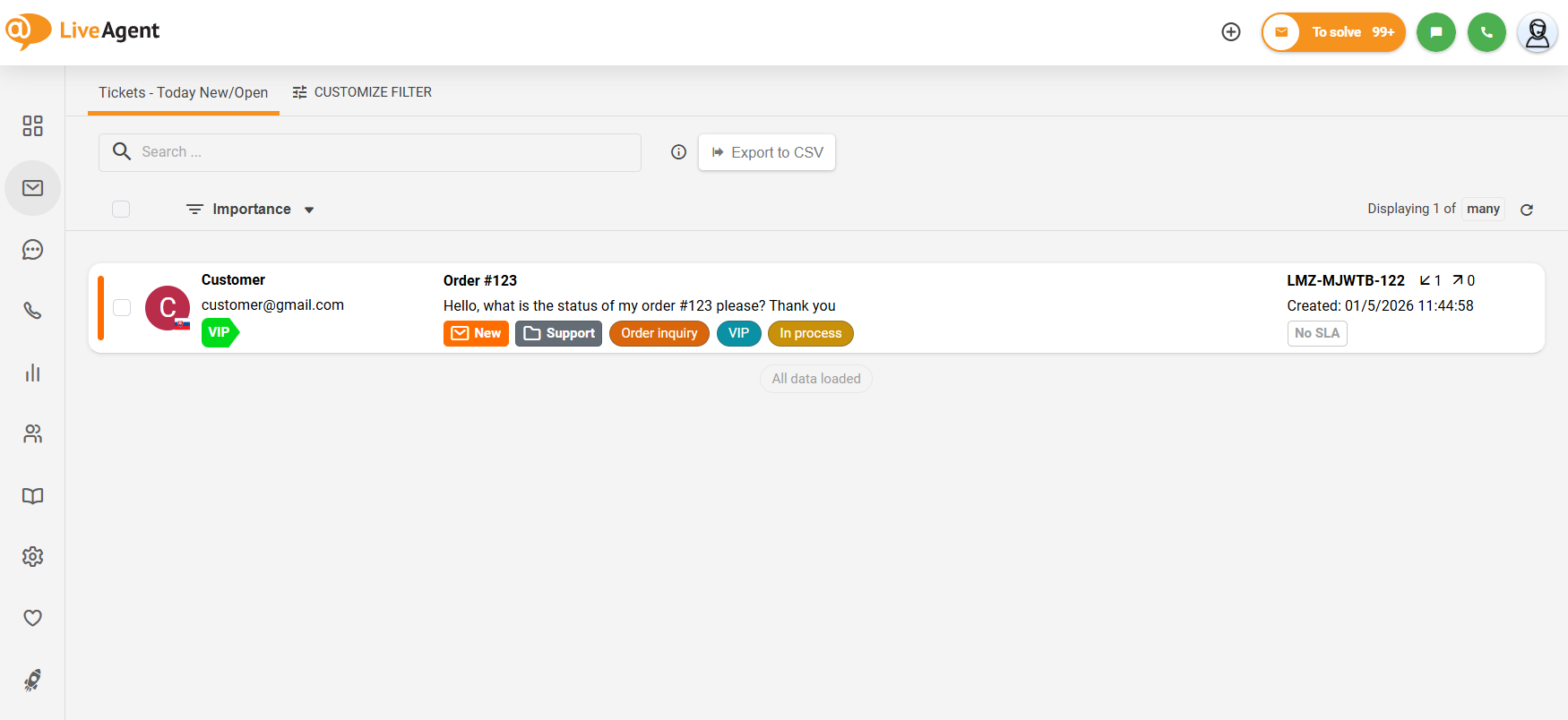 Alternativet att fälla ihop den vänstra undermenyn