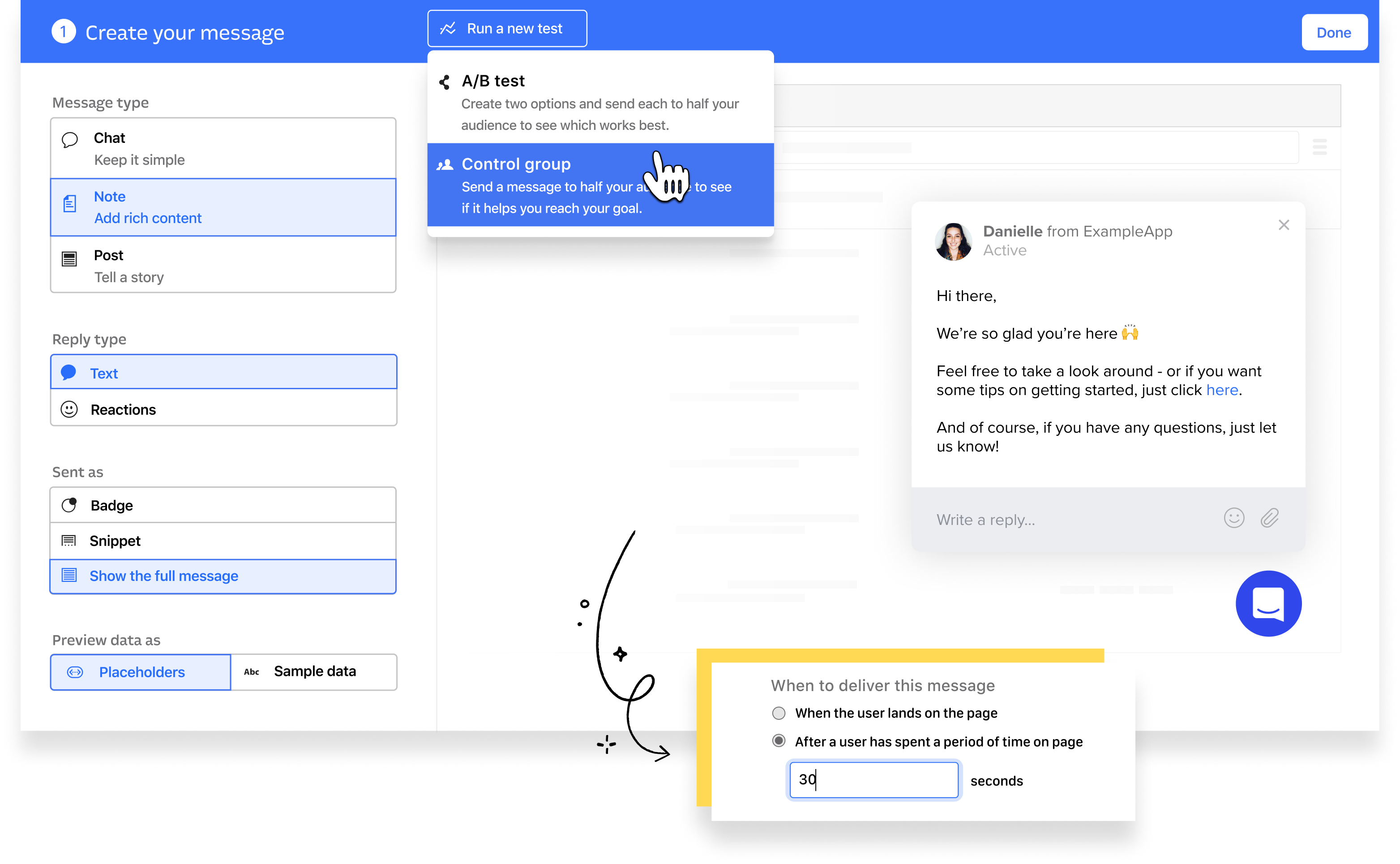 Intercom ongoing live chat