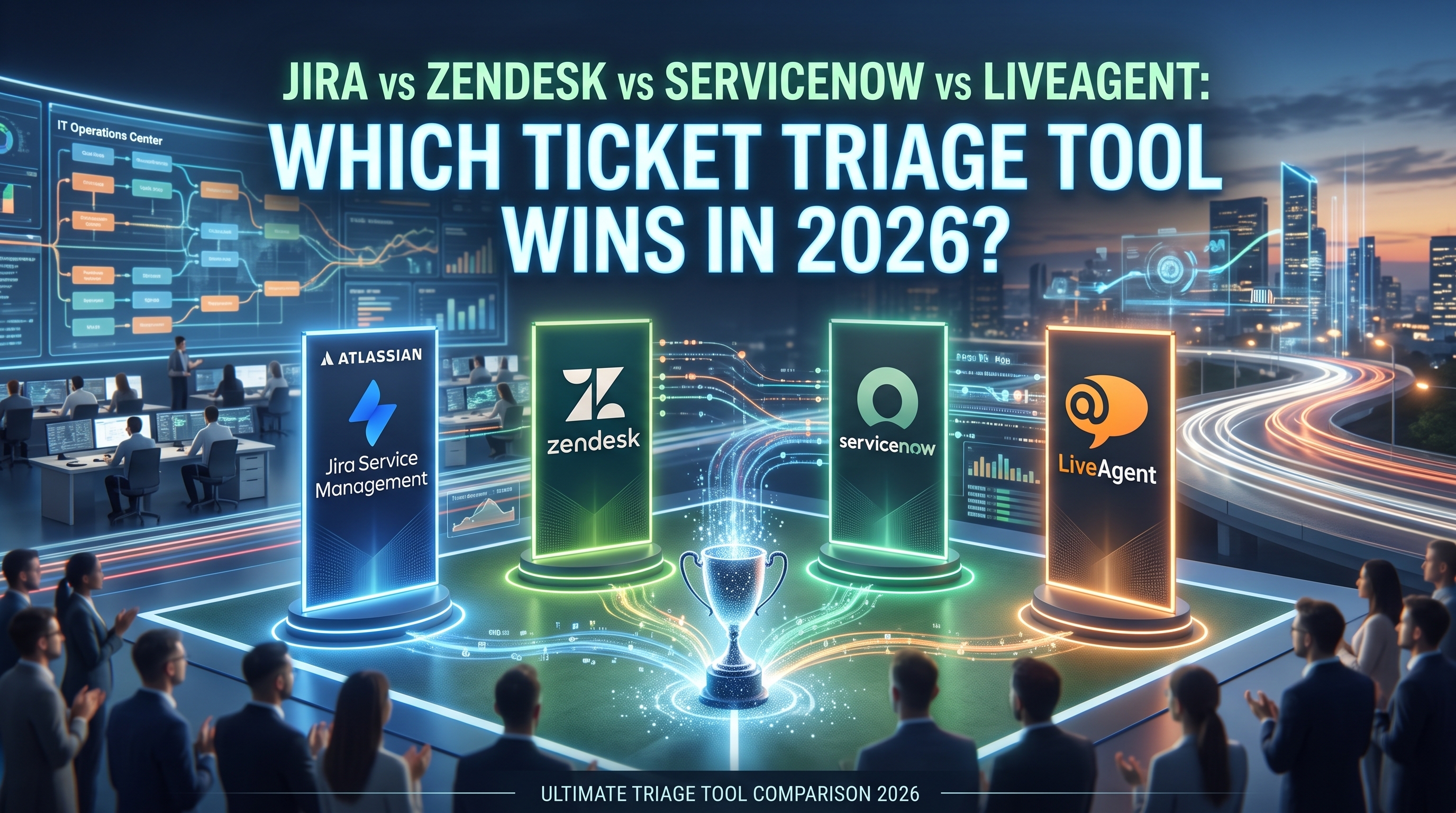 Jira vs Zendesk vs ServiceNow vs LiveAgent: Vilket ärendehanteringsverktyg vinner 2026?