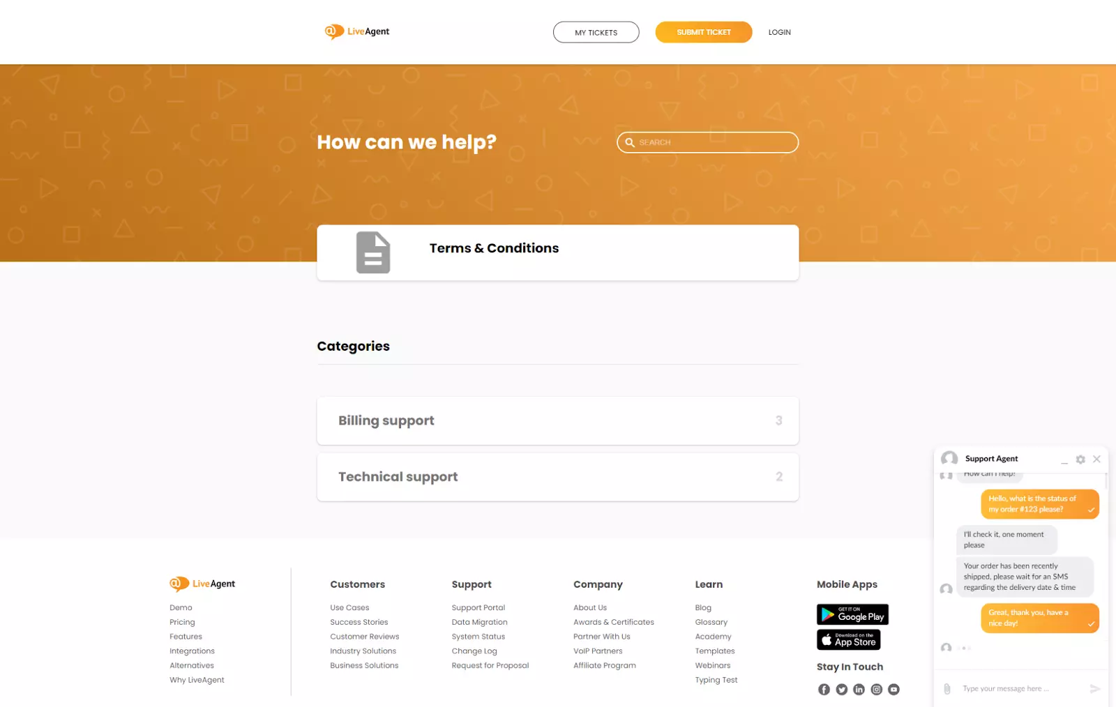 Nytt utseende för kundportal och chattwidget i LiveAgent