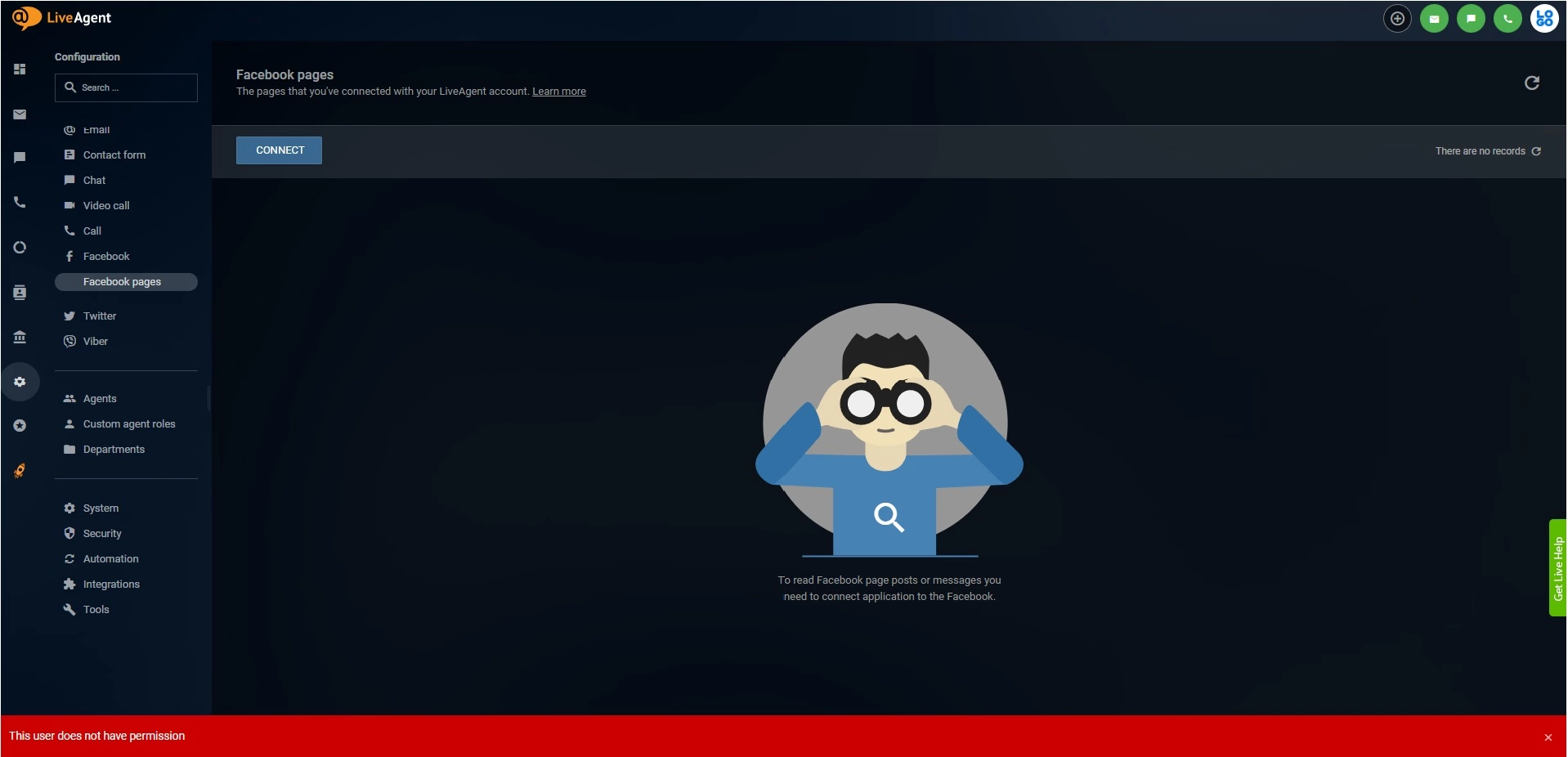 LiveAgent - Fixat Facebook-integrationsproblem