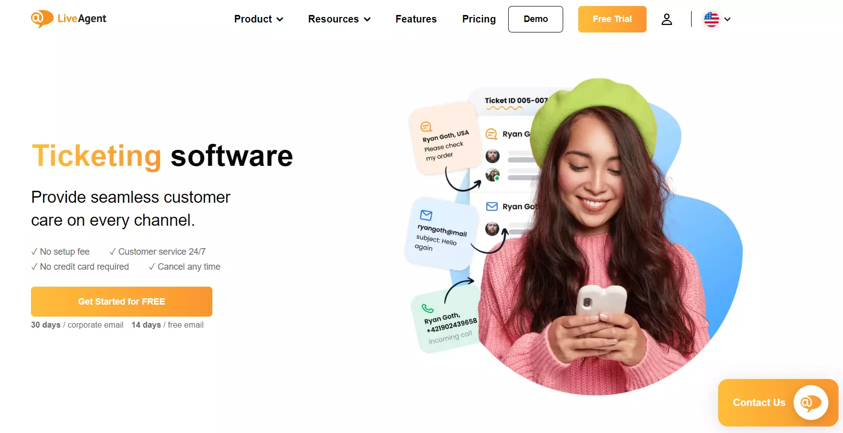 LiveAgent's ticketing and email management system