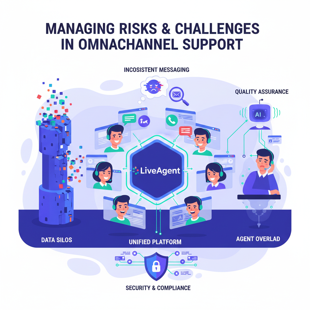 Hantera risker och utmaningar i omnikanalsupport
