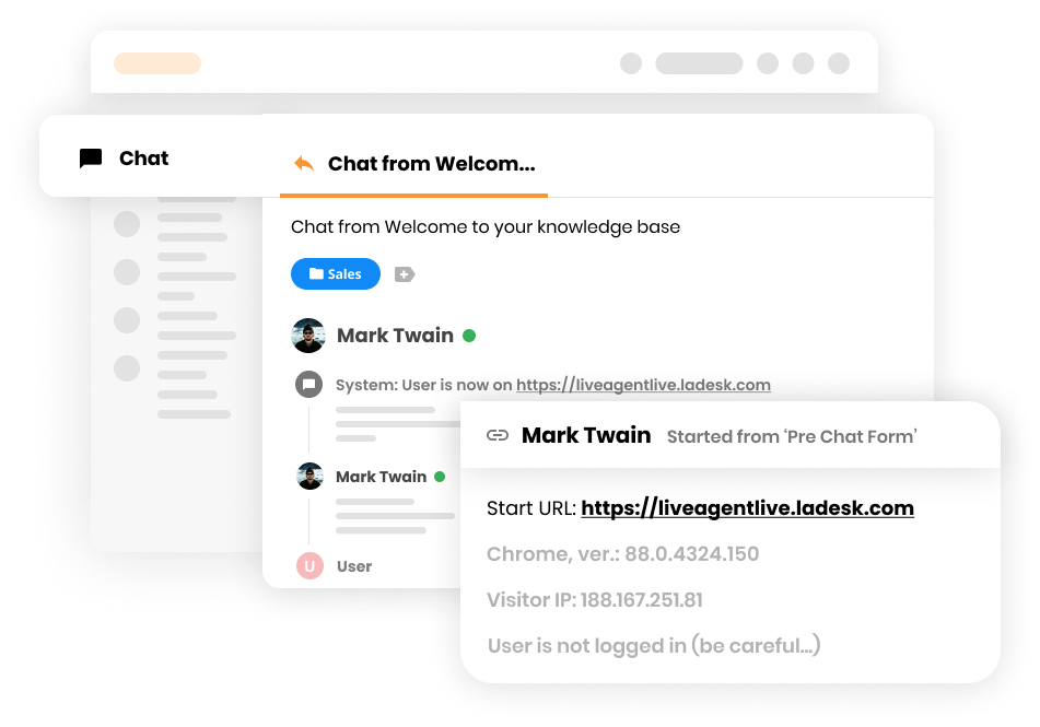 Online ticket history feature in Customer service software - LiveAgent