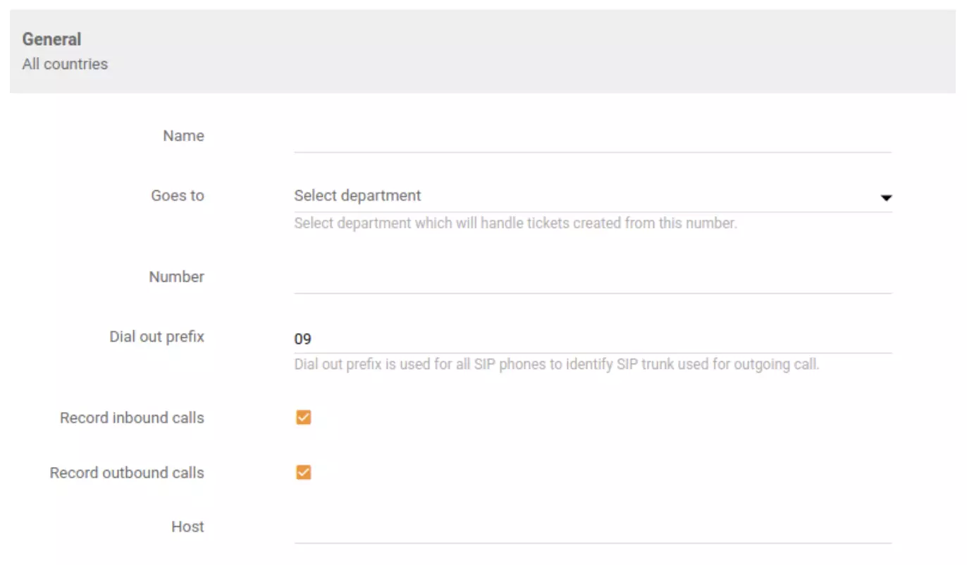 Inkommande, utgående eller kombinerade samtalsinspelningsalternativ i LiveAgent