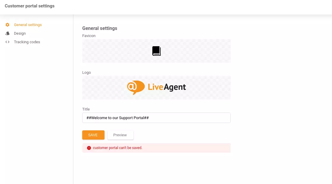 Icke-fungerande spara-knapp i LiveAgent-appen