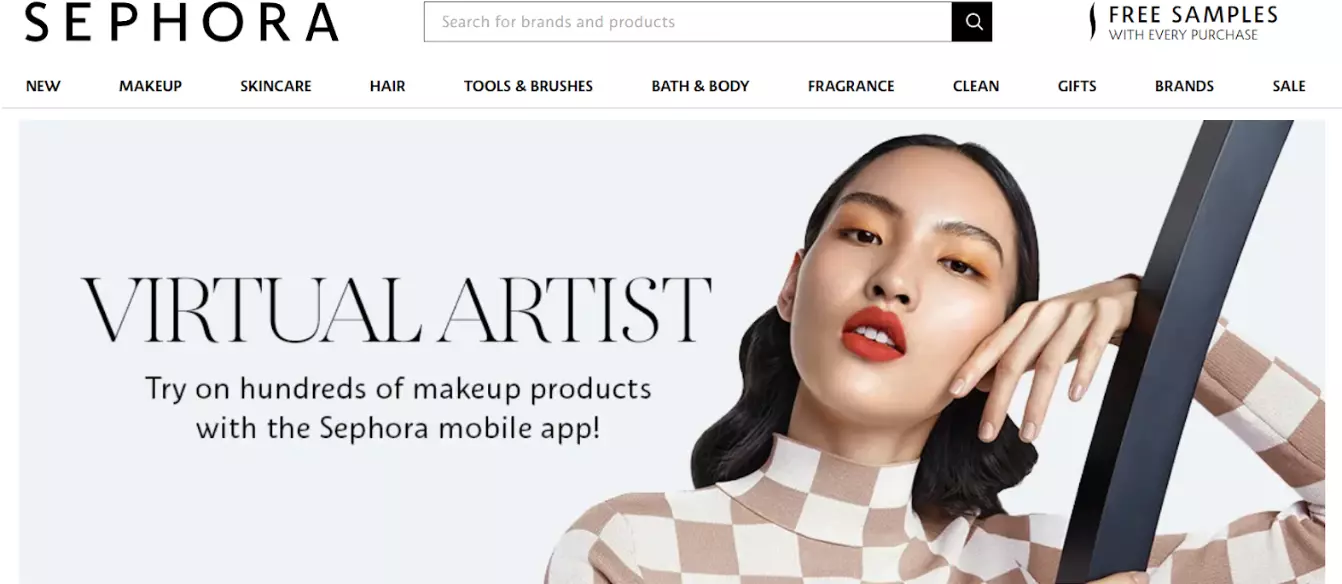 Sephora homepage