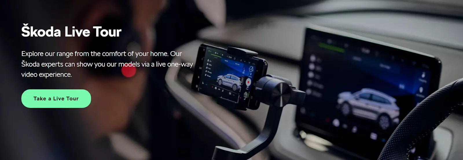 Škoda live tour page