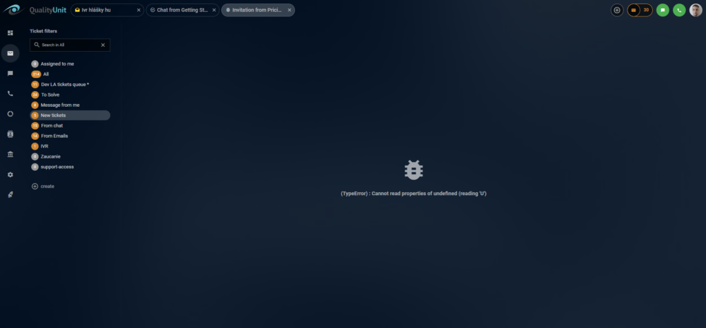 Problem med att visa upphämtade chattar