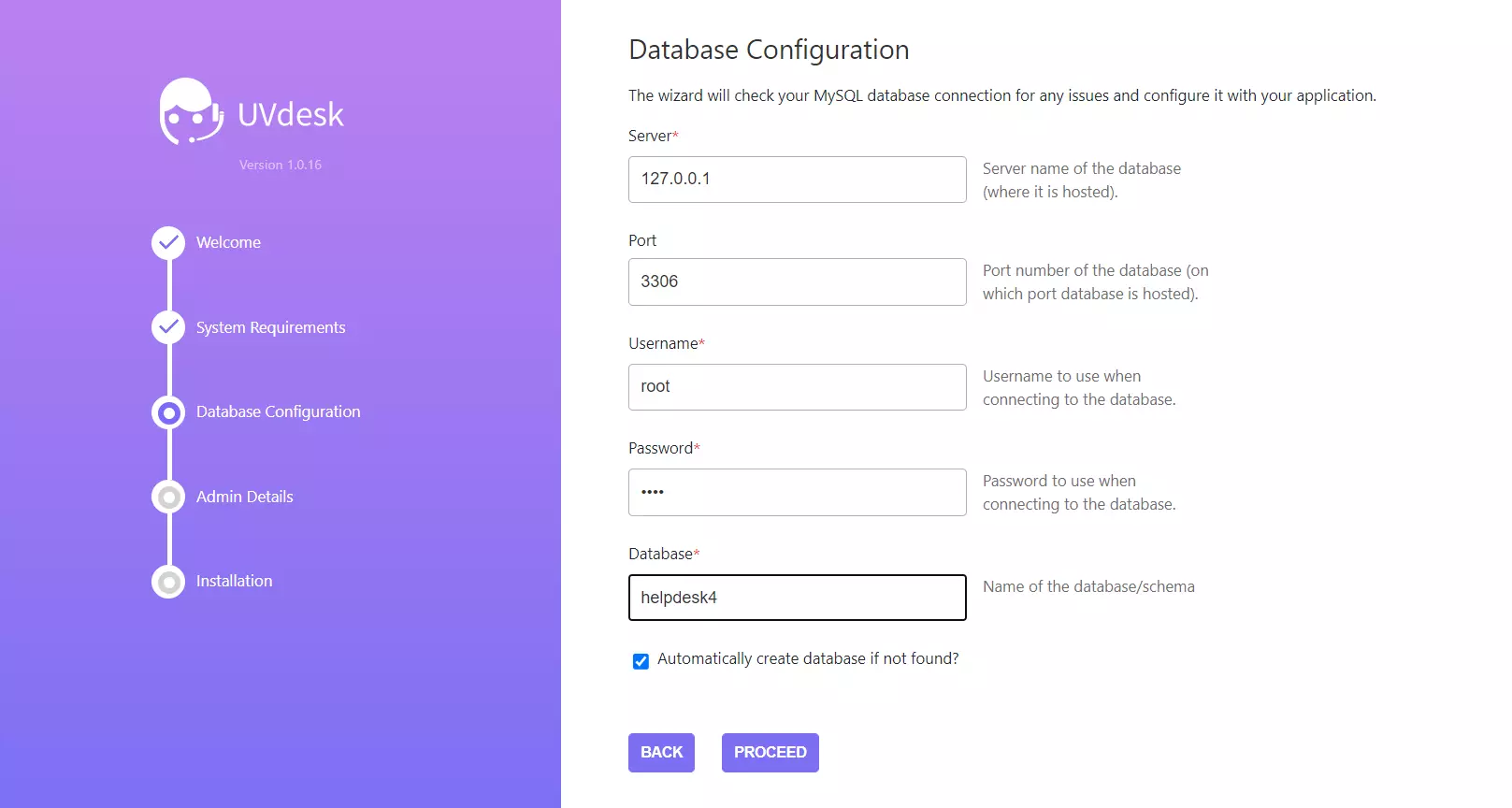Ett exempel på UVdesks installationsguide