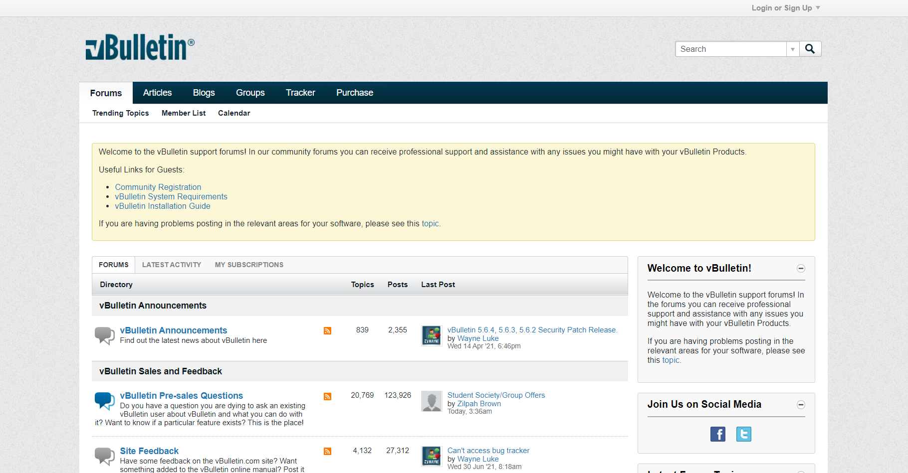 vBulletin forums directory