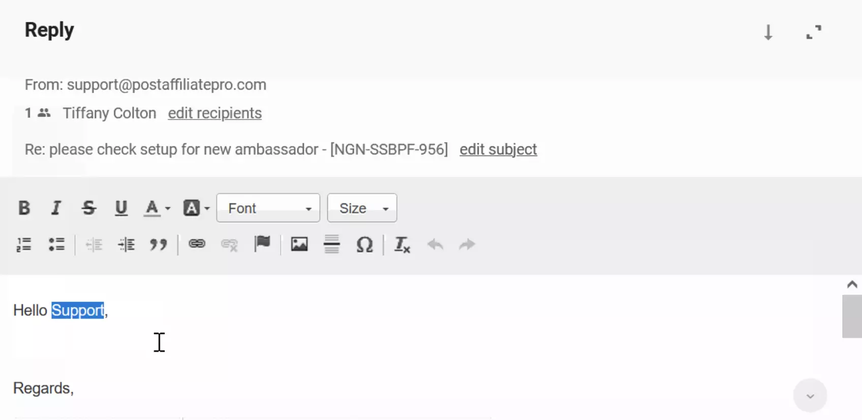 Exempel på felaktig namnhämtning i ärenden