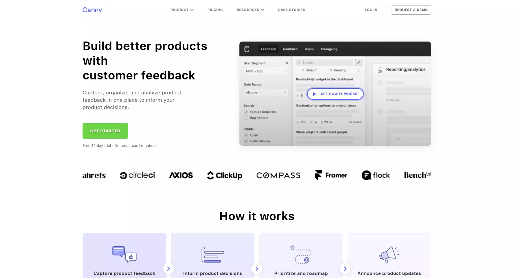Canny homepage