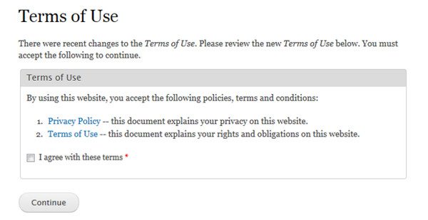 GDPR-användarvillkor