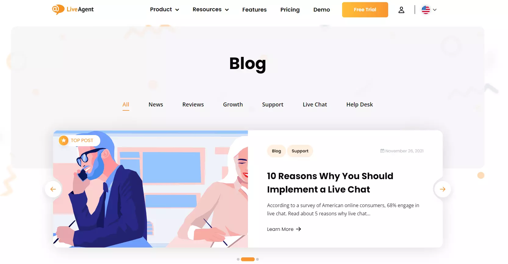 Bloggande illustration