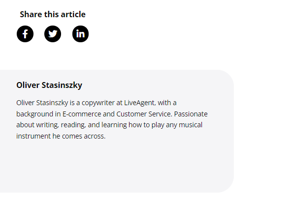 Exempel på författarbio