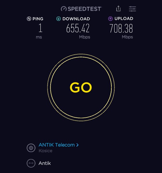 Internet speed test