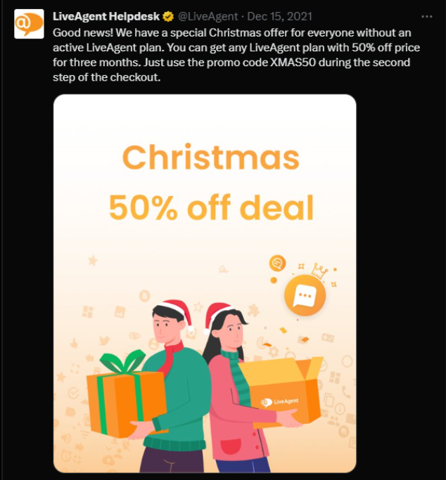 LiveAgent christmas deal