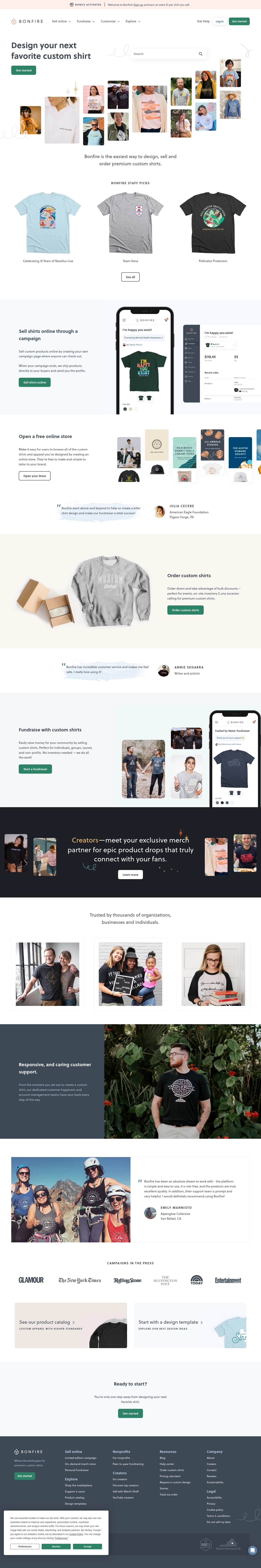Bonfire Help Desk-kontakter