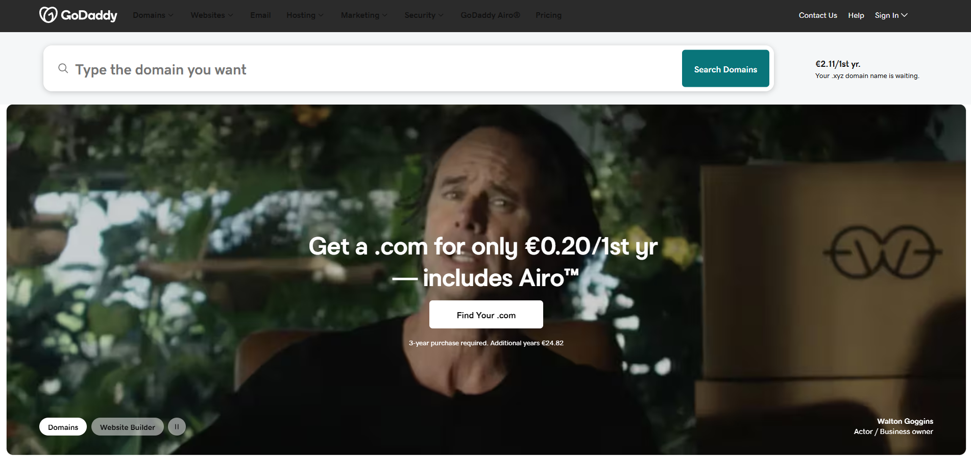 GoDaddy Helpdesk Kontakter