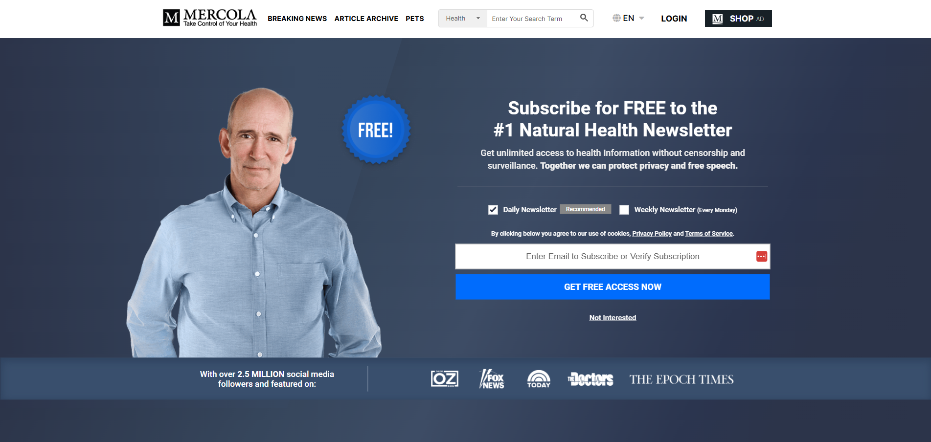 Mercola Helpdesk Kontakter