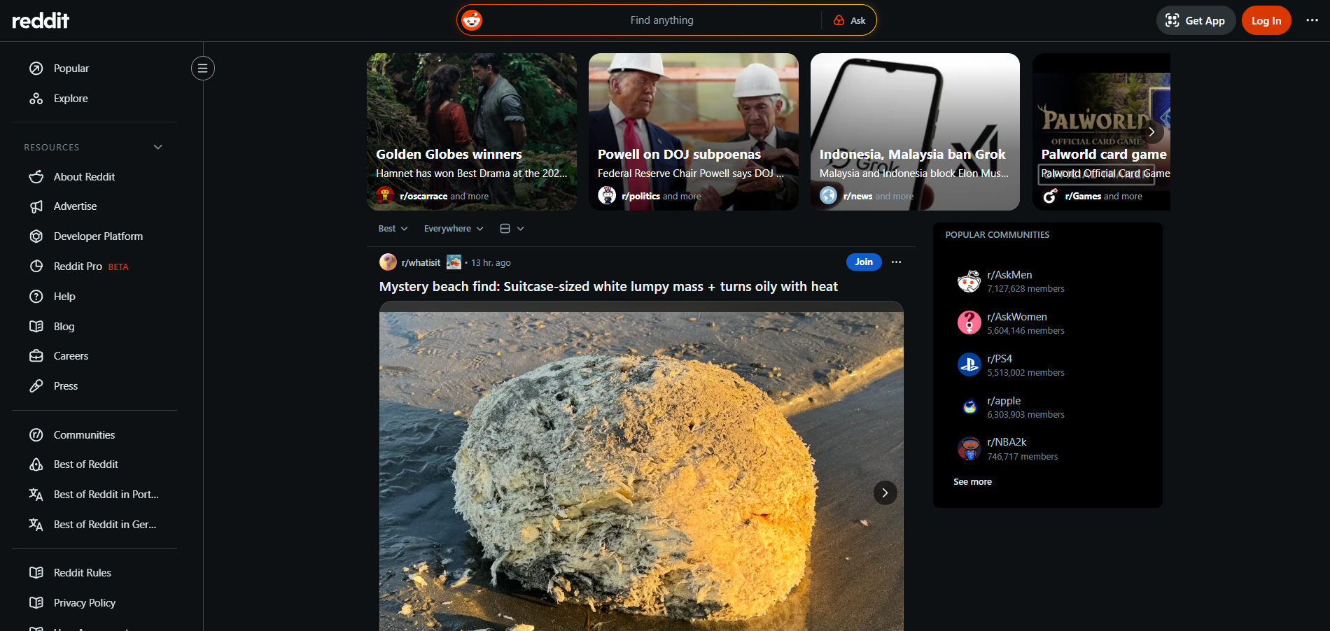 Reddit Help Desk-kontakter