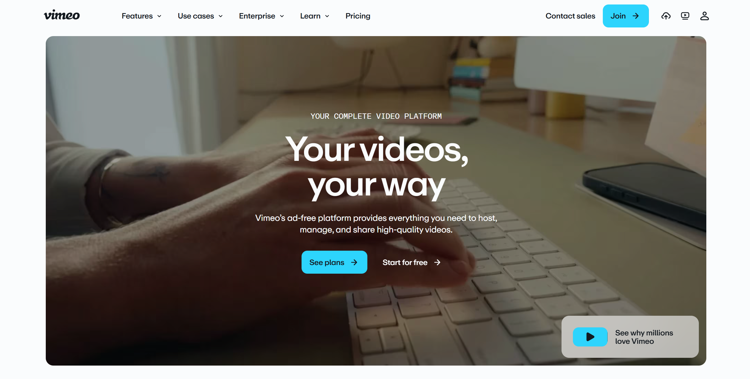 Vimeo Help Desk-kontakter
