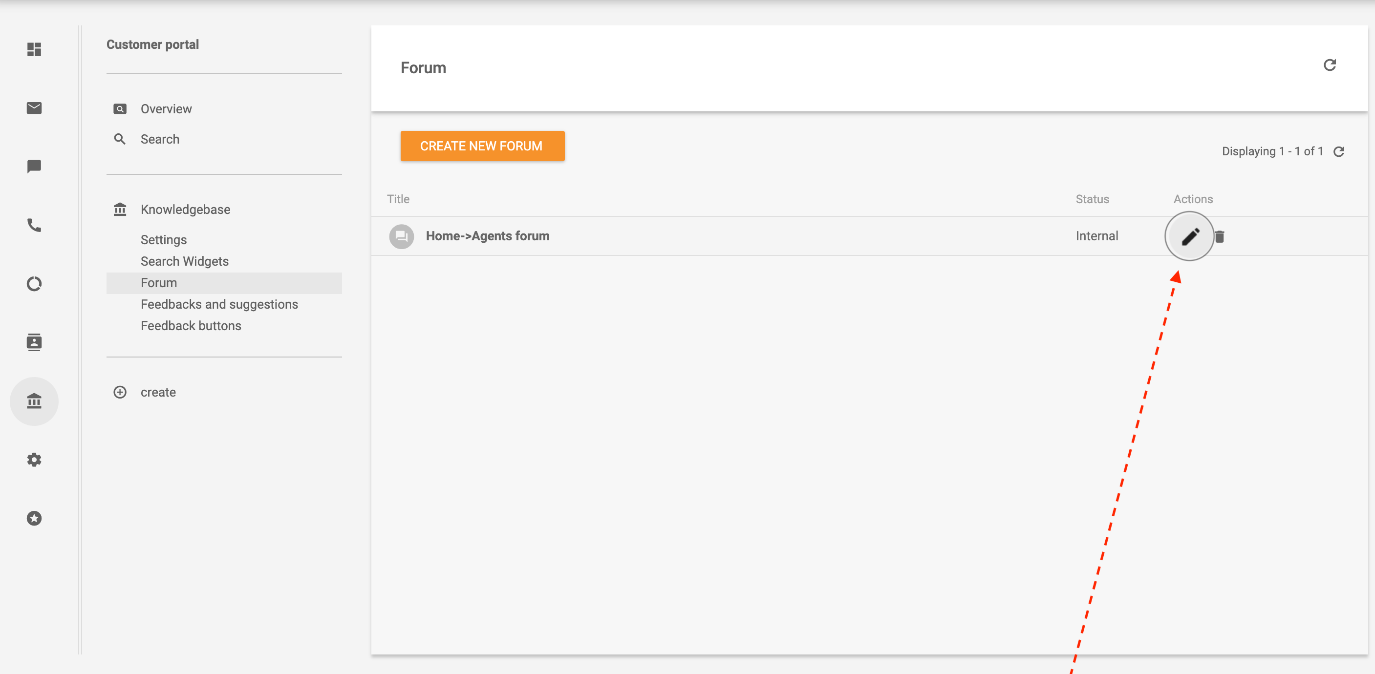 Justera kundforum i LiveAgent