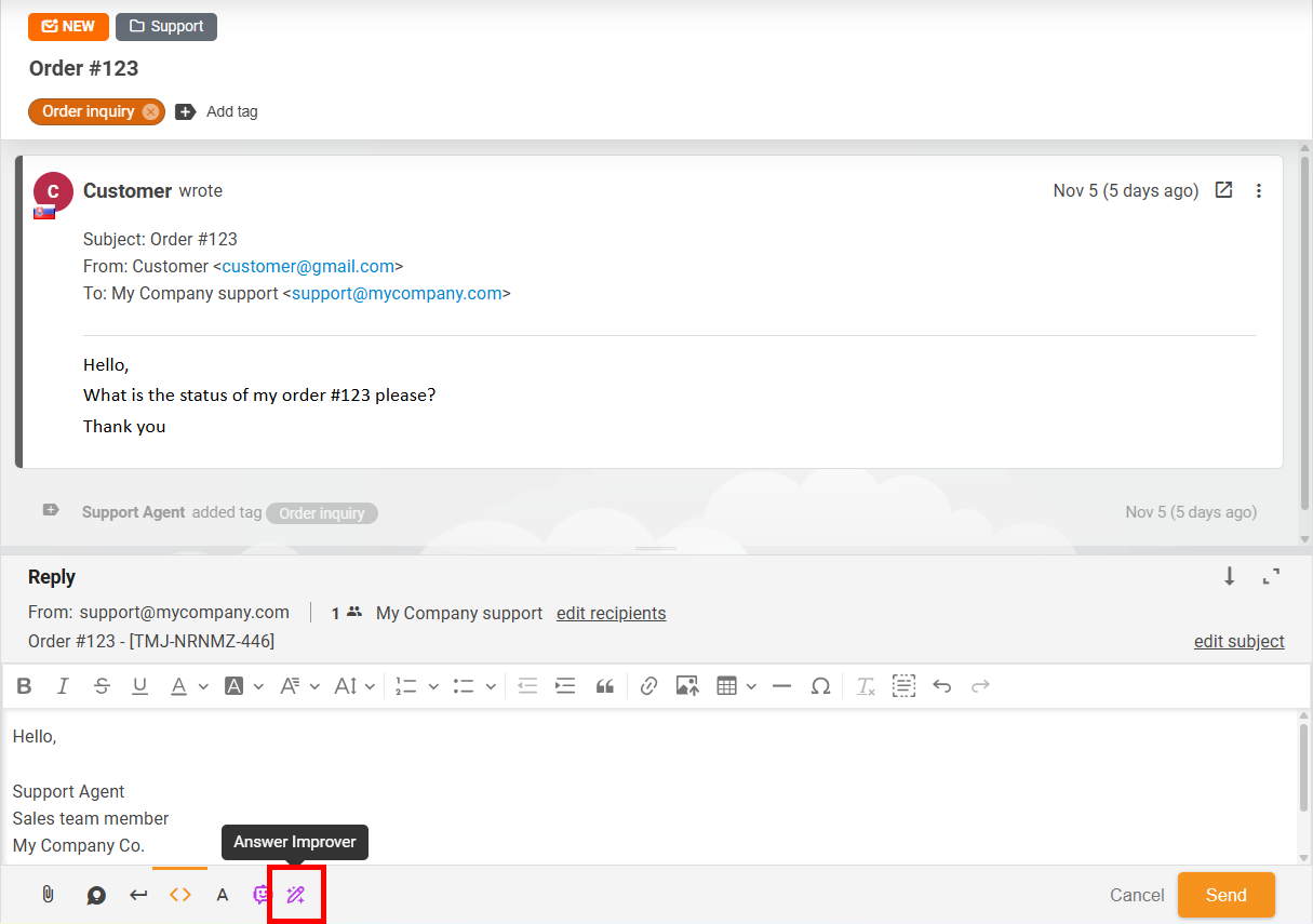 AI Svarförbättrare