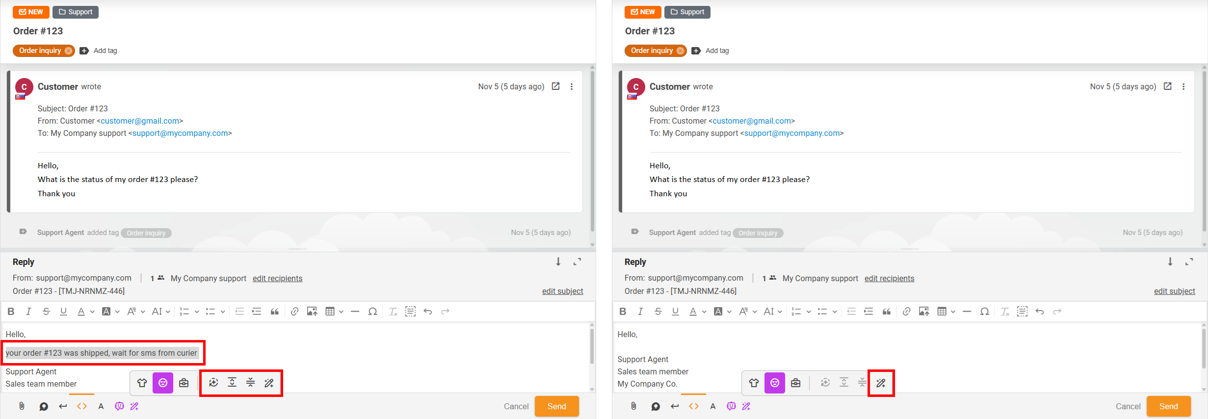 Sätt att använda AI Svarförbättrare