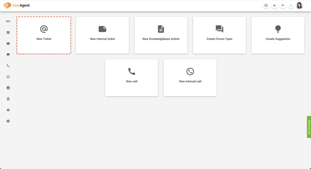 Skapa nytt ärende i LiveAgent