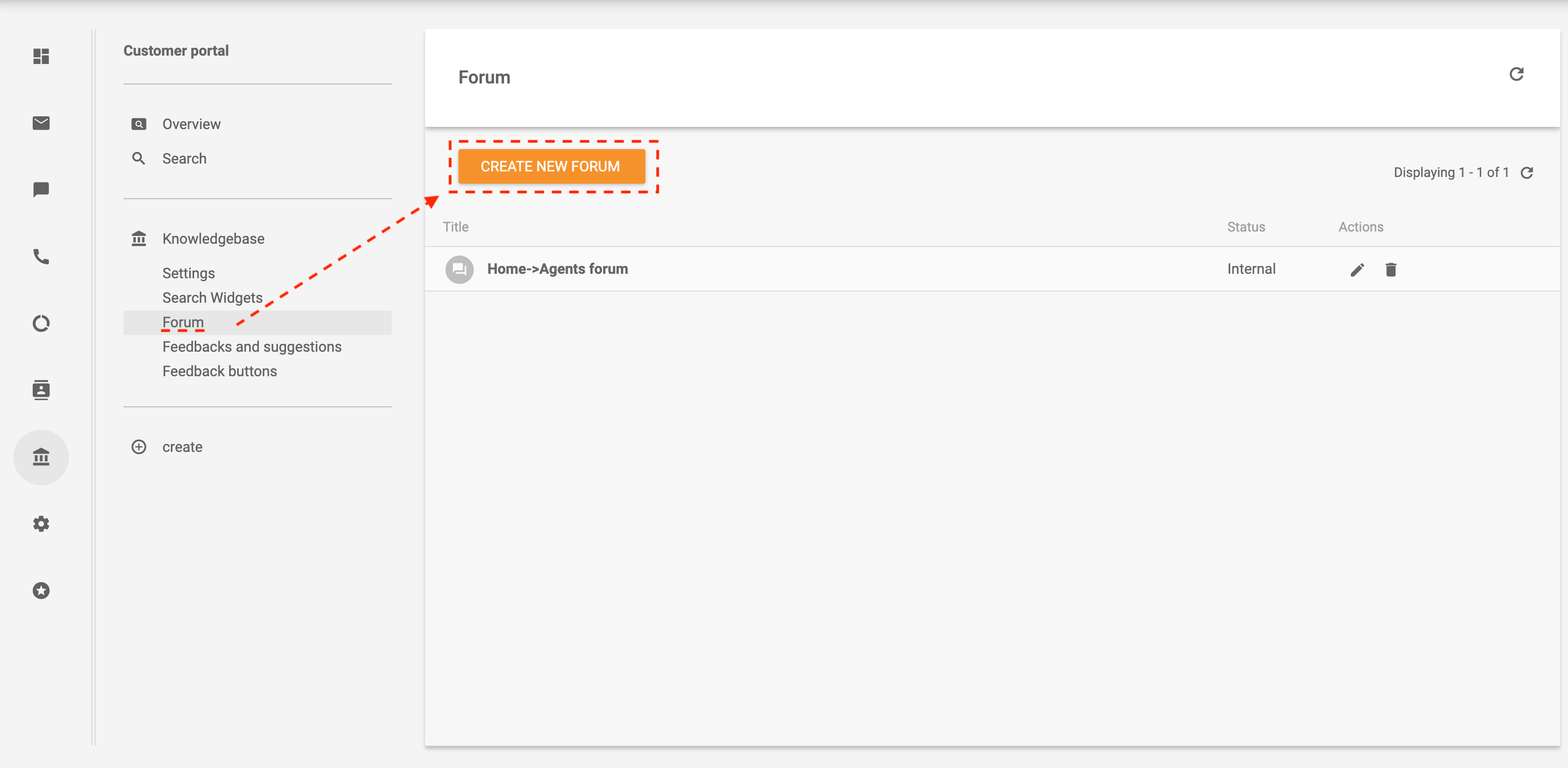 Skapa forum i LiveAgent