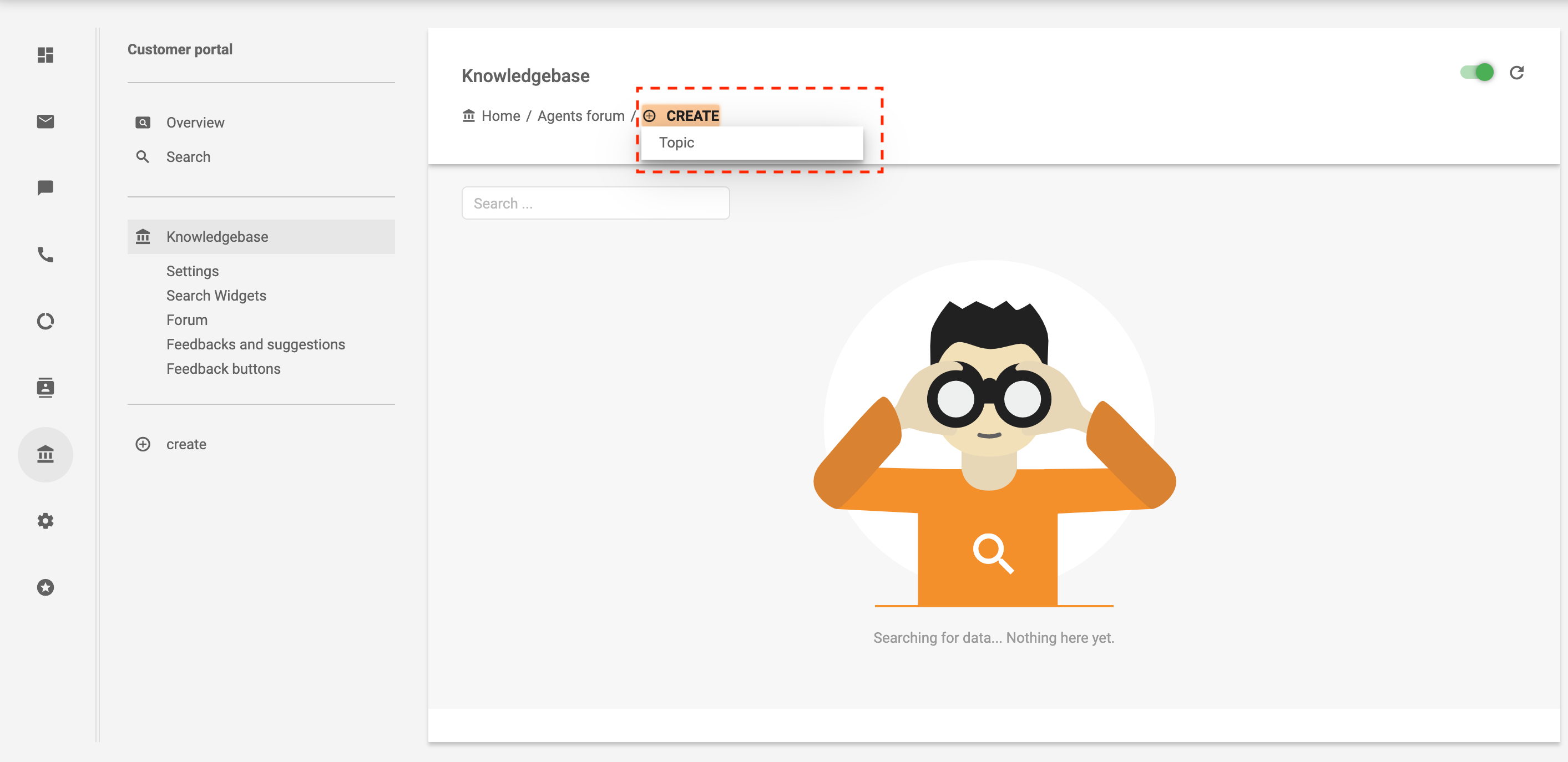 Skapa ämne i agentforum - LiveAgent