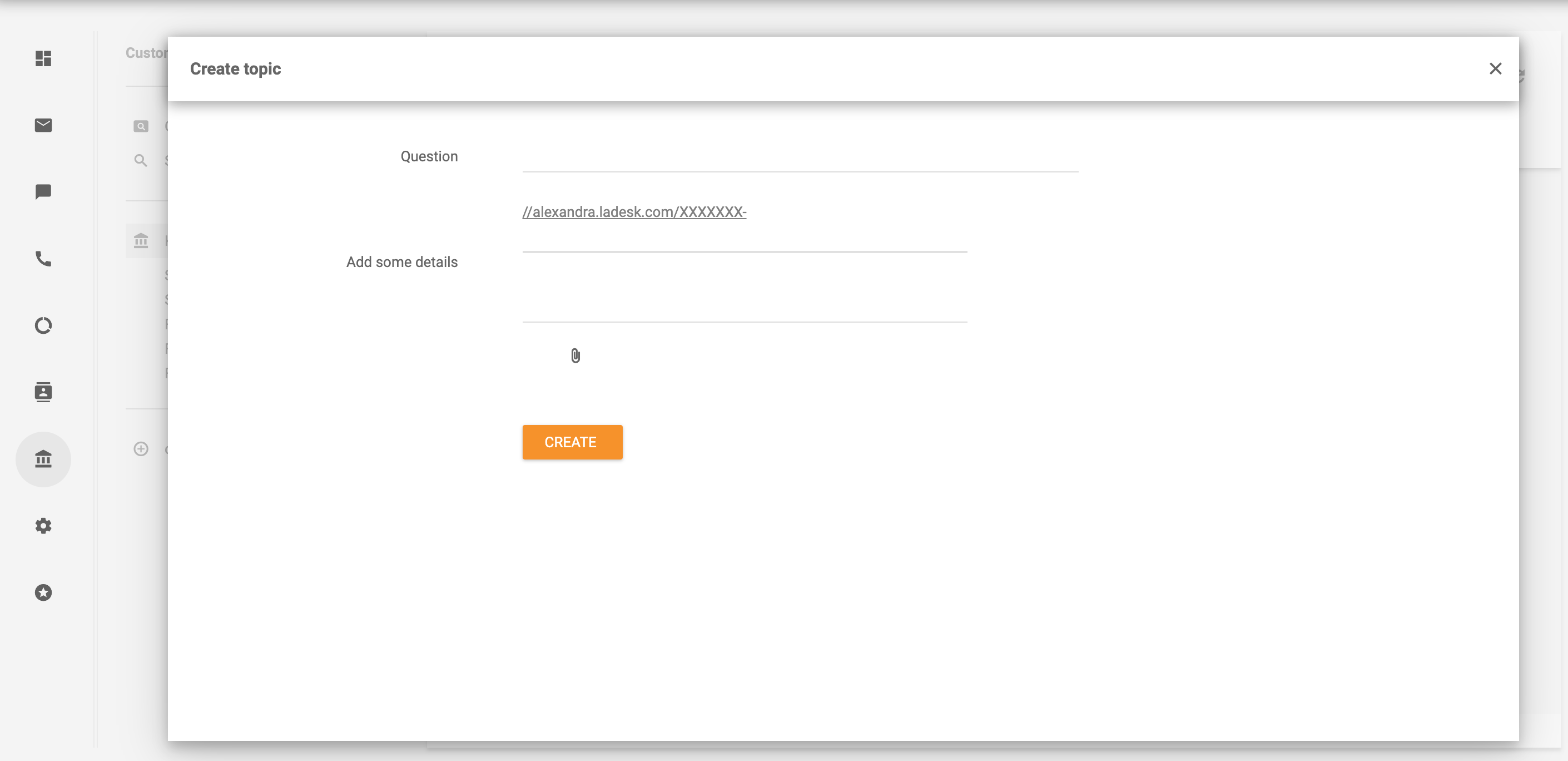 Skapa ämne - LiveAgent