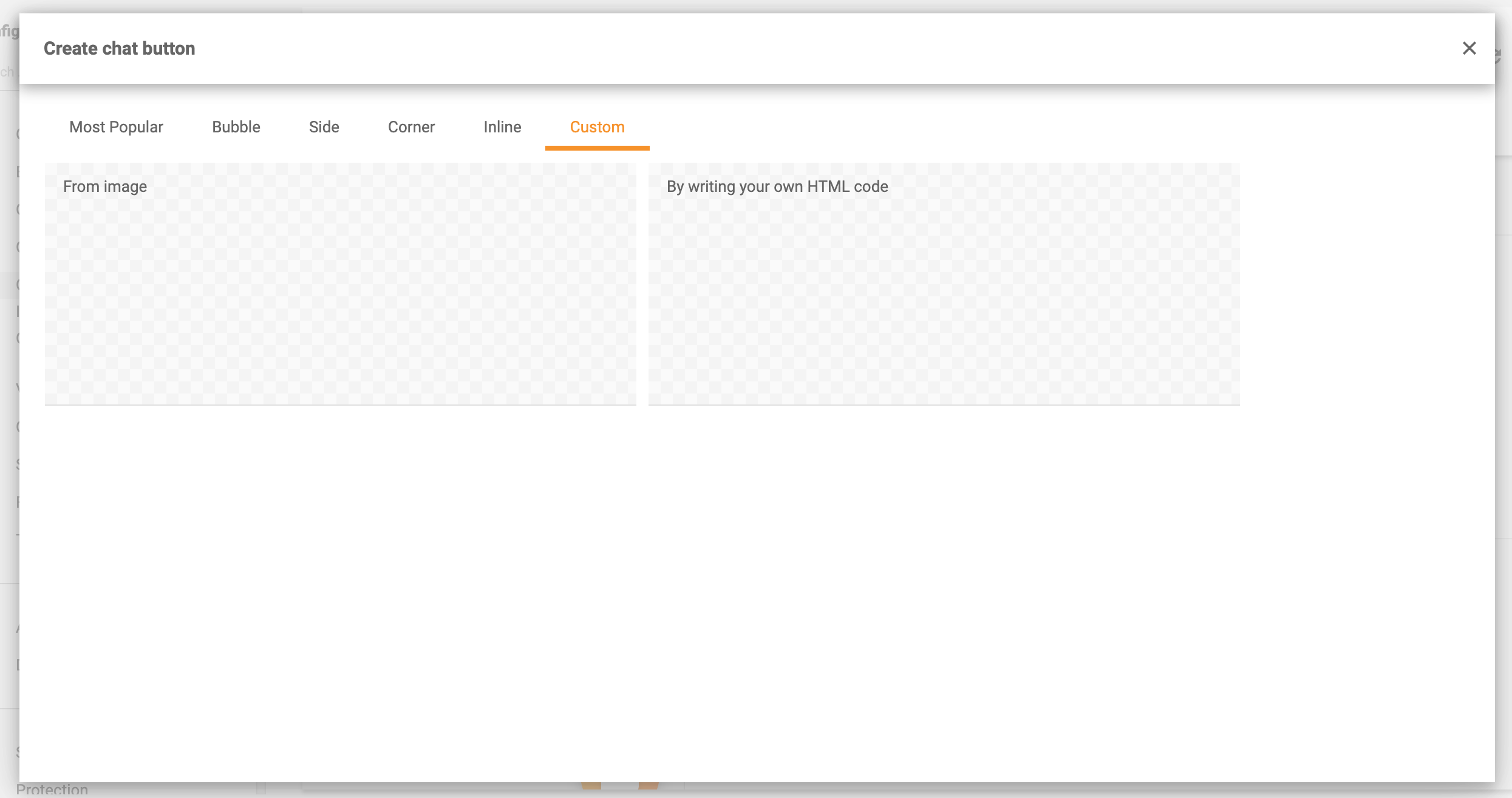 Anpassade chattknappar