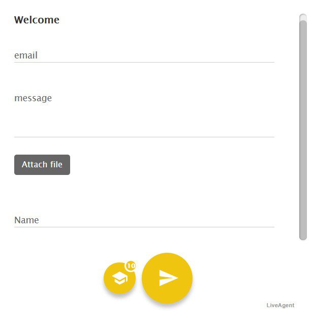 Mörk kontaktformulärsstil