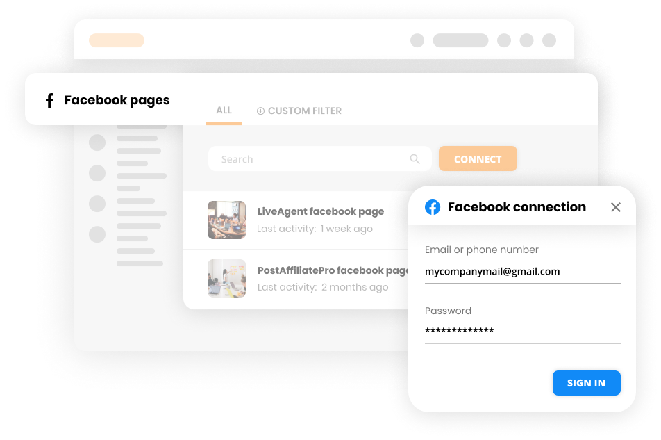 Anslut Facebook med helpdesk-programvara - LiveAgent