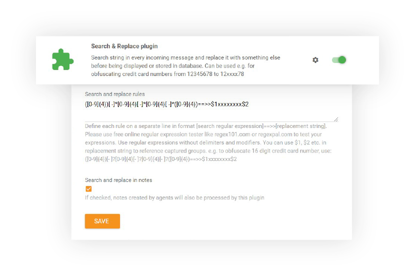 Sök och Ersätt-funktion i LiveAgent