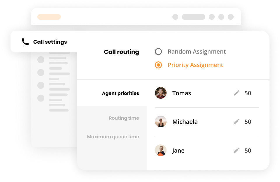 Funktioner för samtalsdirigering