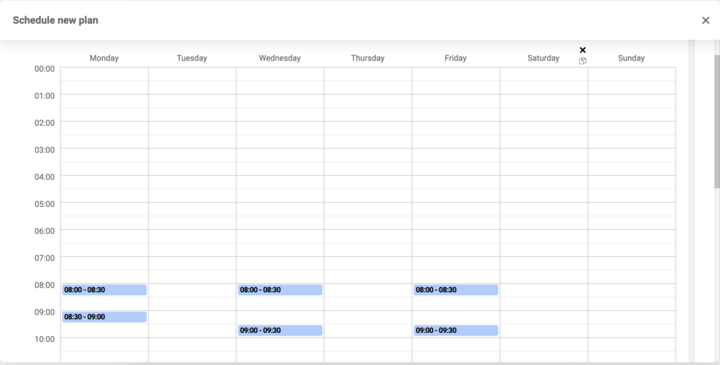Konfiguration av enhetsschemaläggning