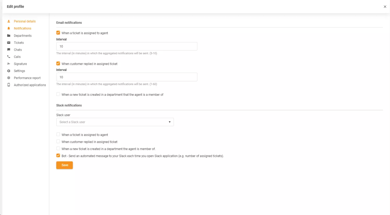 liveagent-email-notifications-settings